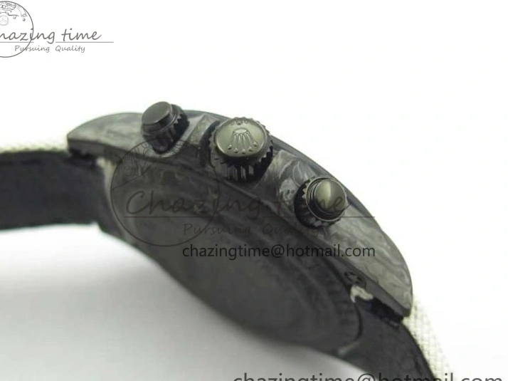 MiroTime 0320 WrinkleFree Daytona DIW Carbon Noob 1:1 Best Edition White Black Dial on Nylon Strap SA 2614